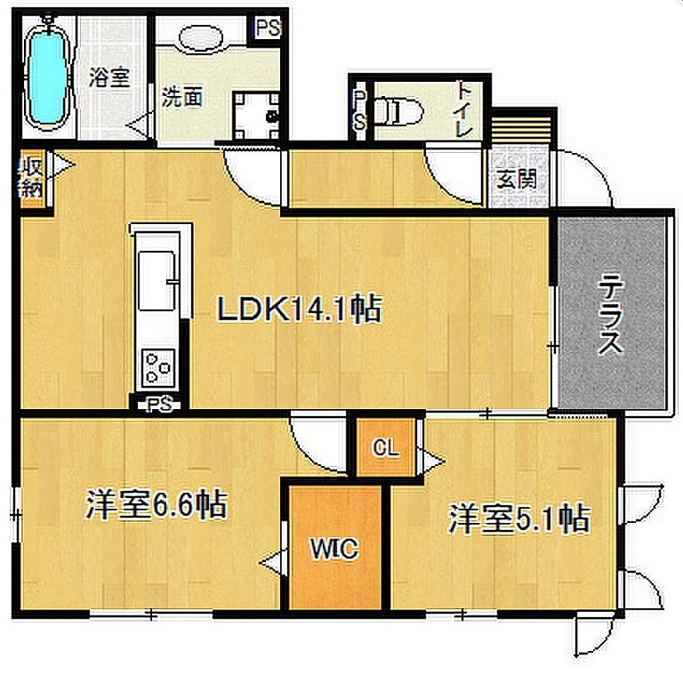 リアン今里の間取り