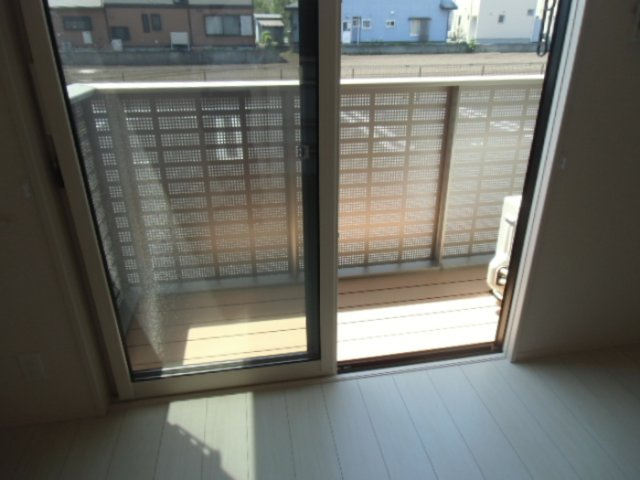 ソレイユ上諏訪のバルコニー