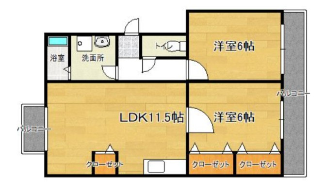 高嶋ハイツの間取り