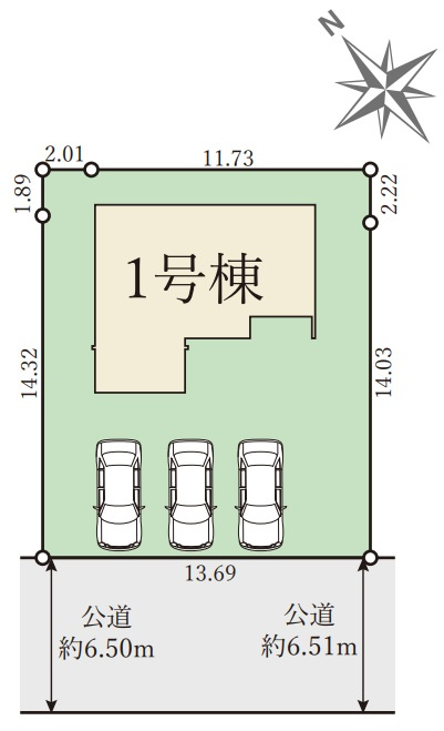 神戸市西区秋葉台2丁目の区画図