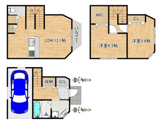 【間取り】 | 安立４丁目　新築一戸建