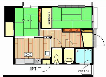 【間取り】 | コーポカトレア