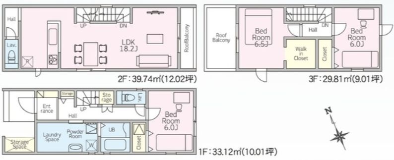 リナージュ高崎上和田町1期新築の間取り