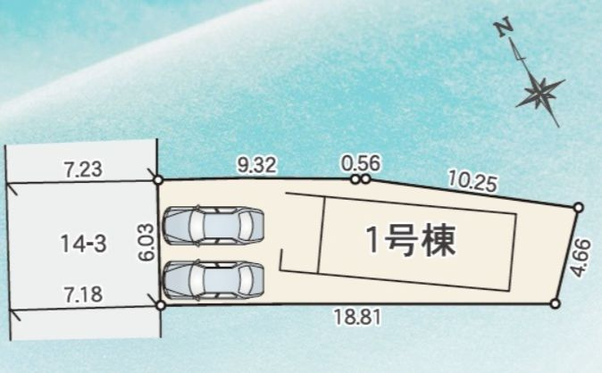リナージュ高崎上和田町1期新築の区画図