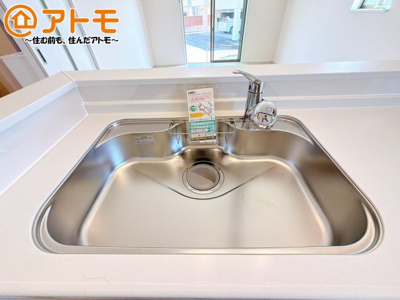 【設備】 | 三島市平田123番　新築一戸建て　全1棟 | 広いシンクは使い勝手良好です♪