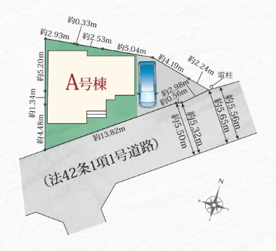 【区画図】 | 三島市平田123番　新築一戸建て　全1棟