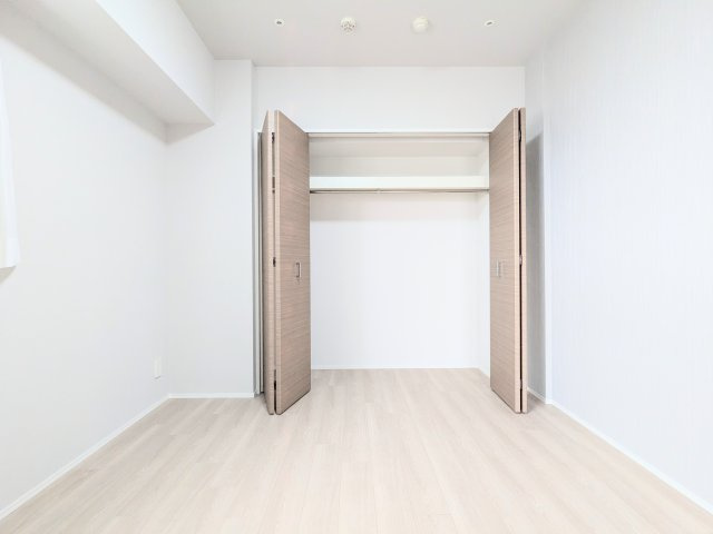 ライジングプレイス浅草弐番館の洋室|～収納が二か所ある主寝室写真～