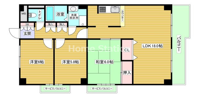 【間取り】 | ライフステージ福島