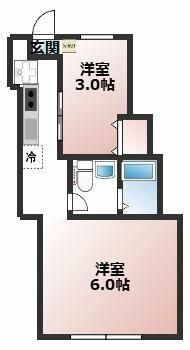 ベルビュー西谷の間取り