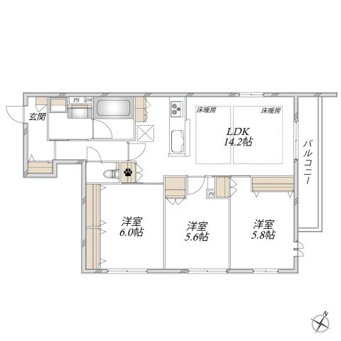 Ｒａｍｐａｒｔ　ランパートの間取り|★間取り★