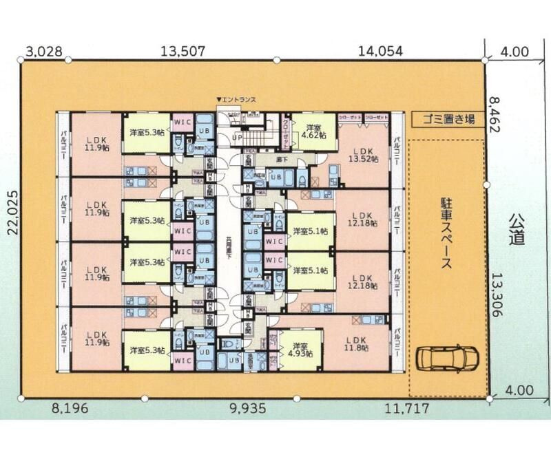 ミリアビタ大森台の区画図