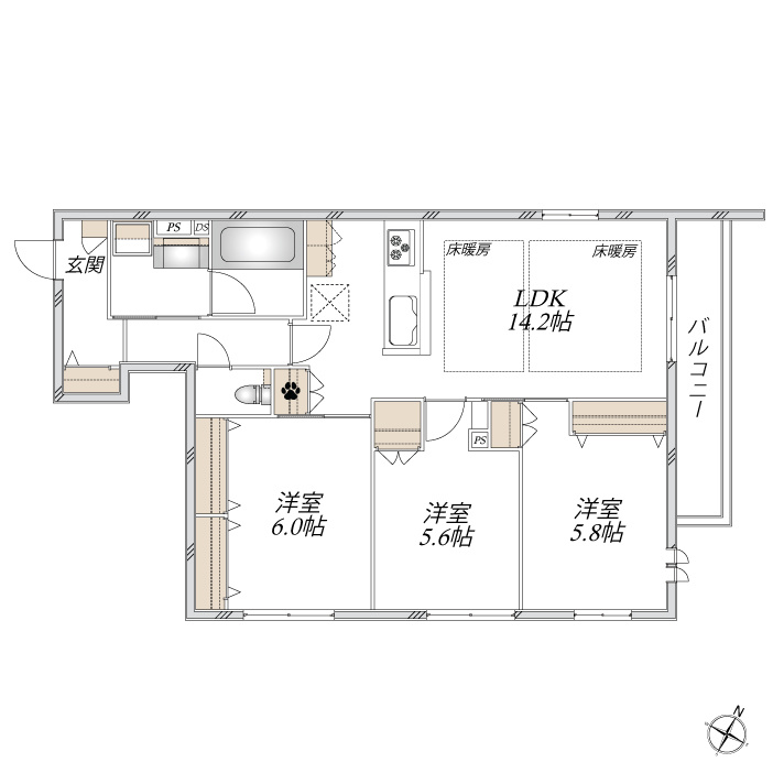Ｒａｍｐａｒｔ　ランパートの間取り|★間取り★
