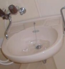草加ハイツの洗面所