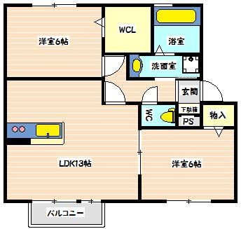ヴィボヌールの間取り