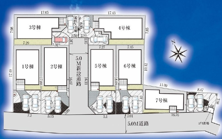 市川市曽谷４丁目新築戸建（曽谷16期）の区画図|区画配置図