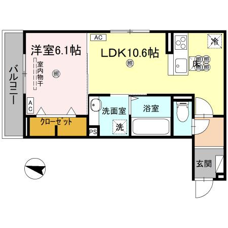 レジデンスクオーツ西町の間取り