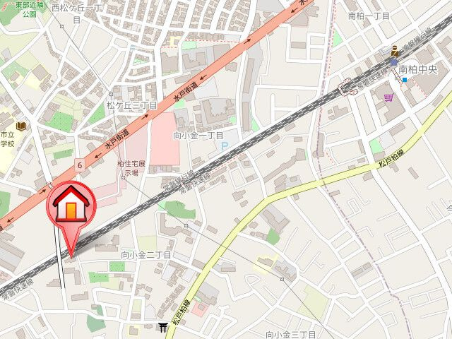 コスモ南柏の地図