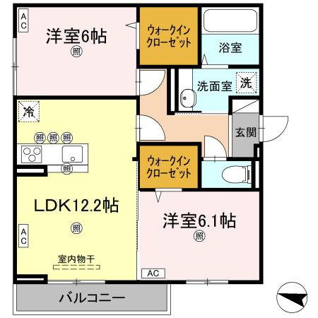 レジデンスクオーツ西町の間取り