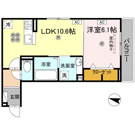 レジデンスクオーツ西町の間取り