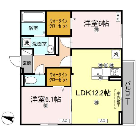 レジデンスクオーツ西町の間取り