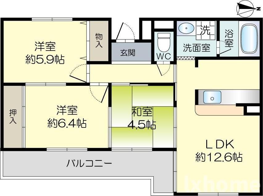 アーバンビレッジ香花園の間取り
