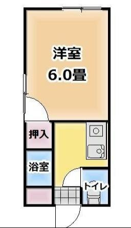 コーポ西山（城ケ丘）の間取り