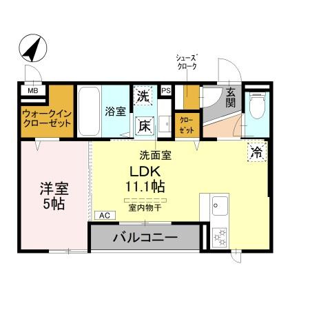 メルヴェイユソレイユの間取り