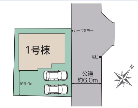 柏市加賀2丁目の区画図