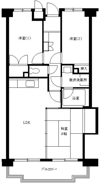 ロイヤルシティ四番館の間取り