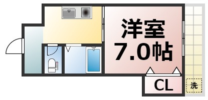 【間取り】 | ライフインスエヒロⅡ　仲介手数料無料