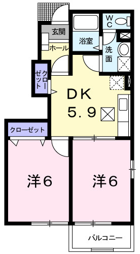 メゾンエトワールCの間取り