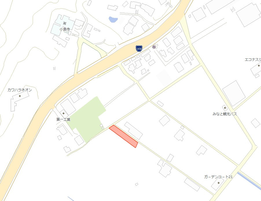 指方町土地の地図