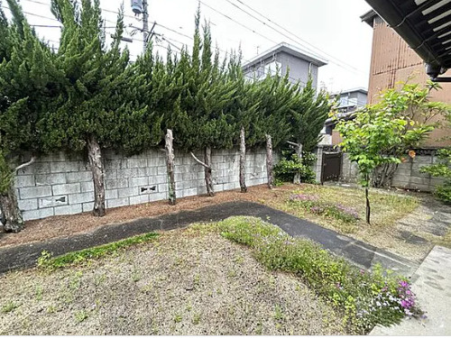 小山町　５K中古戸建の庭