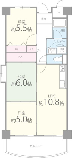 【間取り】 | シェモワ鶴見緑地