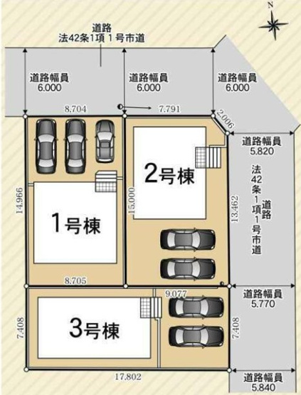 【間取り】 | 沼津市西間門 10期 新築一戸建て 2号棟 | 2号棟の区画図です