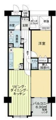 ライオンズガーデン西葛西の間取り|間取りです。