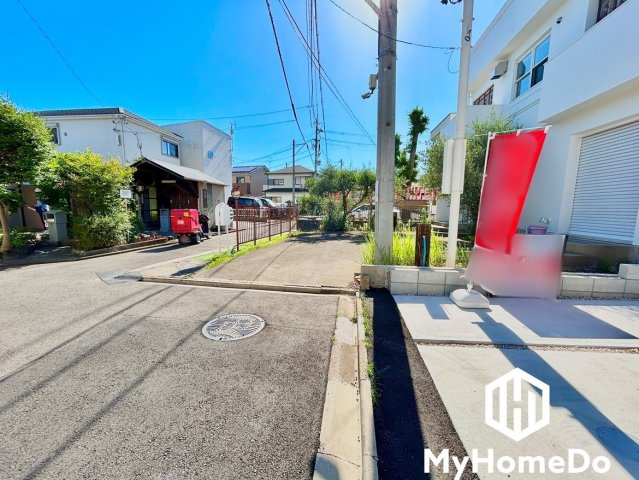 西区児玉　2期の前面道路含む現地写真