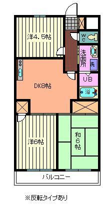 フロント陽光の間取り
