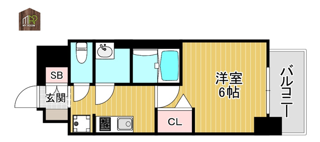 【間取り】 | グランカリテ大阪城EAST
