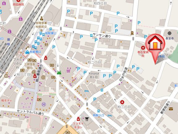 アーバンパーク柏の地図