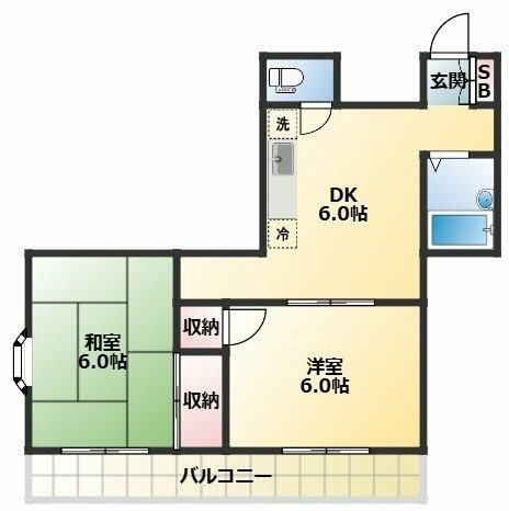 カエサル千早町の間取り