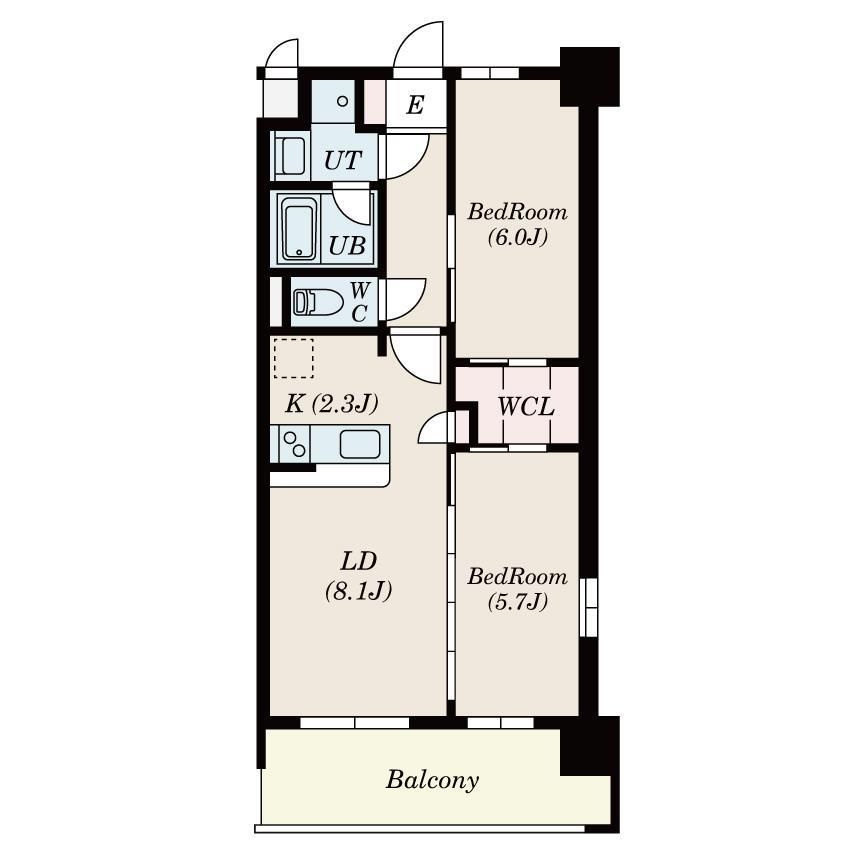 S-RESIDENCE博多駅南affordの間取り|使いやすい間取りです。