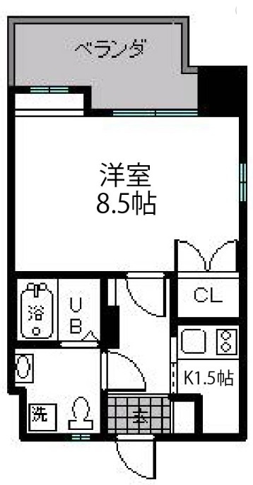 エミリエ博多の間取り|使いやすい間取りです。