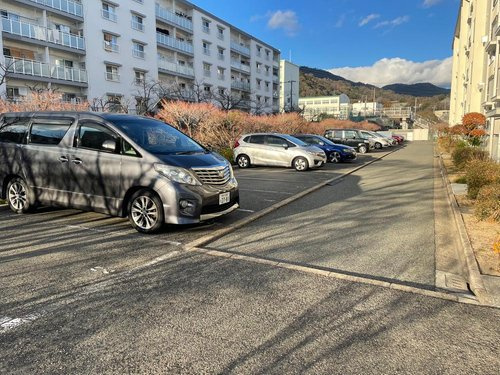 渦ヶ森コーポの駐車場