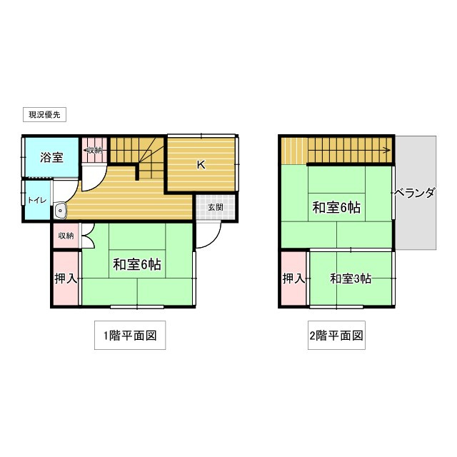横浜市旭区　今宿南　中古物件の間取り