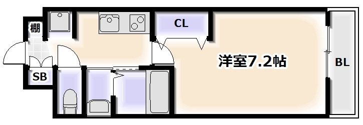 Luxe我孫子Ⅱの間取り