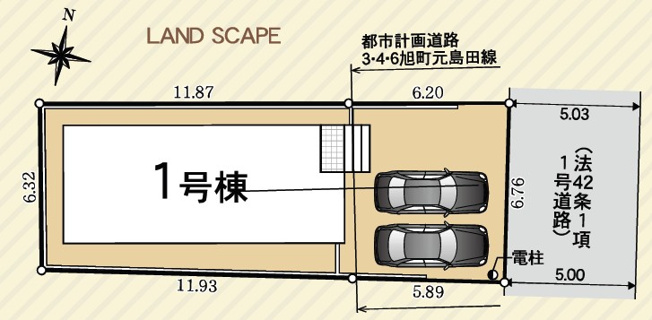 【間取り】 | 島田市宝来町 新築一戸建て | 区画図です