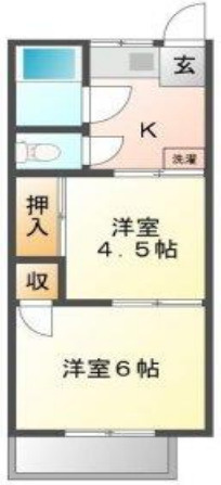 安田ハイツの間取り