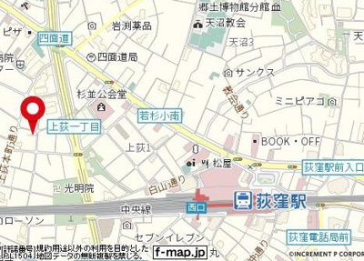 【地図】 | ルーブル荻窪弐番館