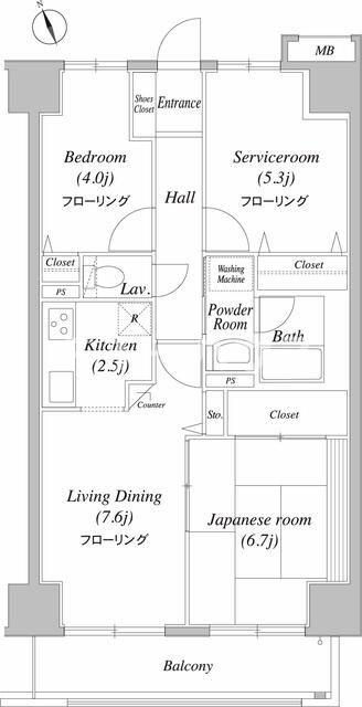 グレイスコート船橋の間取り